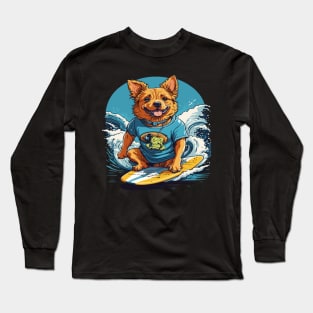 Surfer Dog Long Sleeve T-Shirt